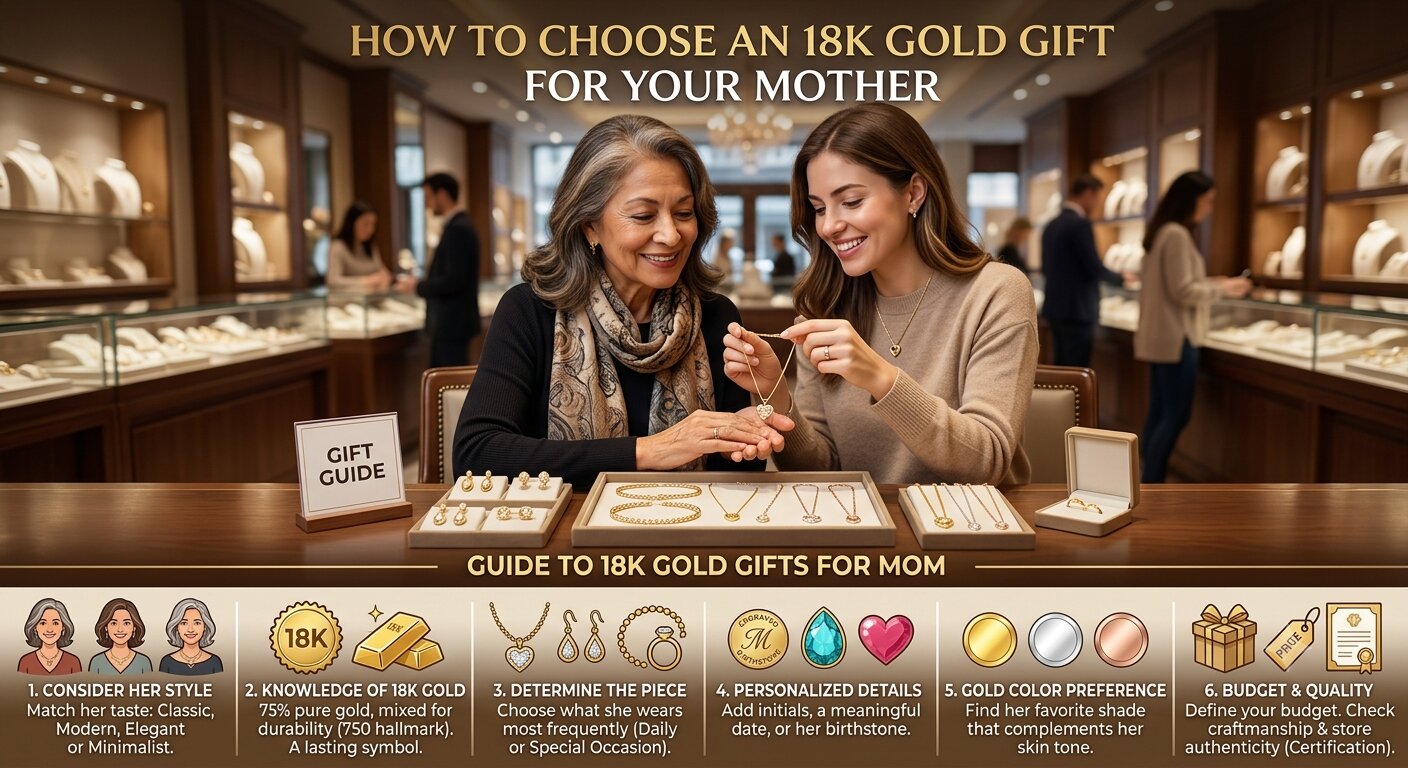 How to Choose an 18K Gold Gift for Your Mother